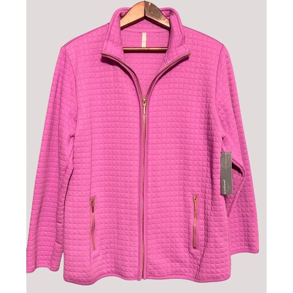 Womens Quilted Full-Zip Jacket Large By Passports - Picture 1 of 7
